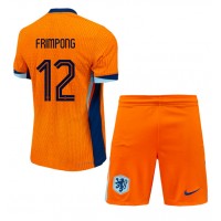 Netherlands Jeremie Frimpong #12 Replica Home Minikit Euro 2024 Short Sleeve (+ pants)